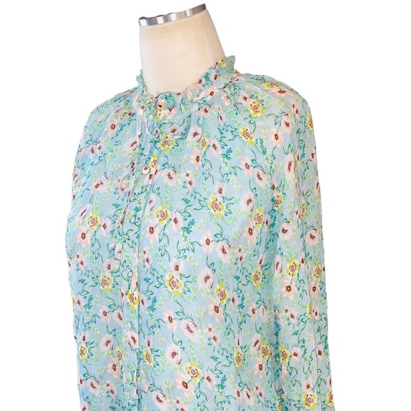 Yumi Kim Blouse Sundown Top in Bedford Park Blue XSmall - Picture 7 of 13